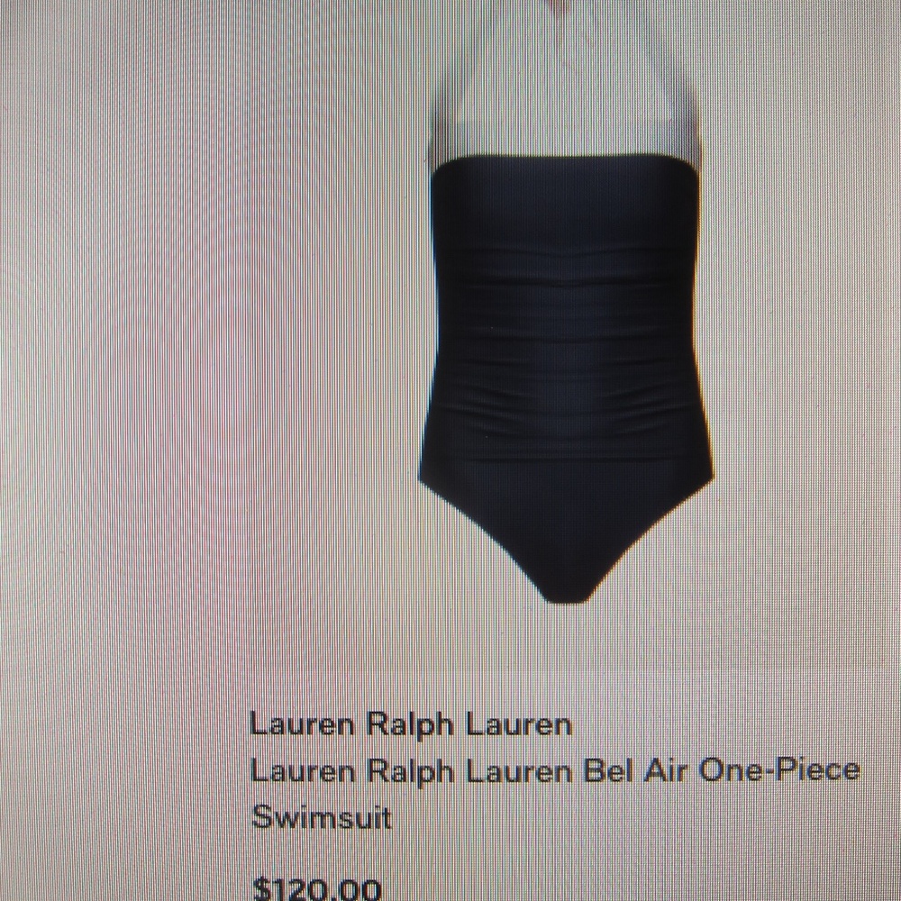 RALPH LAUREN BEL AIRE ONE PIECE SWIM SUIT NWT